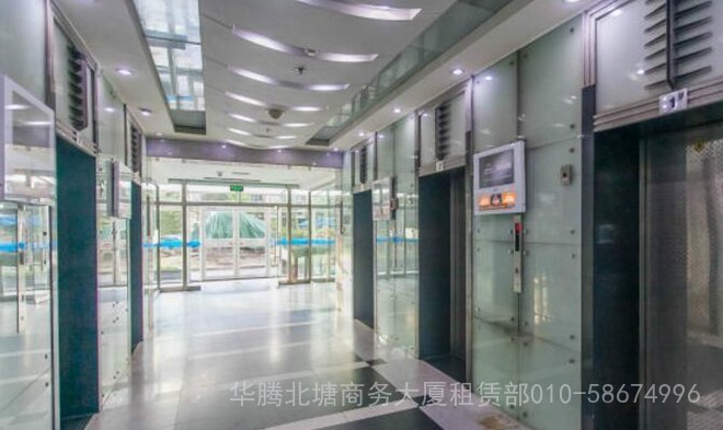 华腾北塘商务大厦 ，招租电话010-58674996电梯图